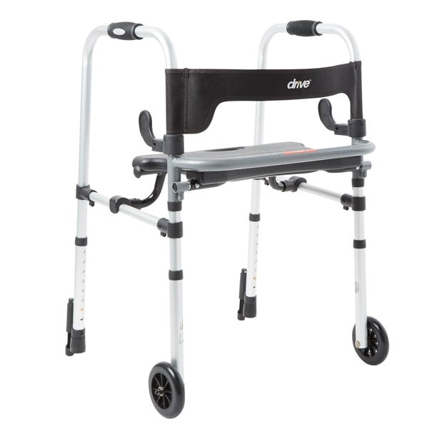 Deive Clever-Lite LS Aluminum Silver Folding Walker
