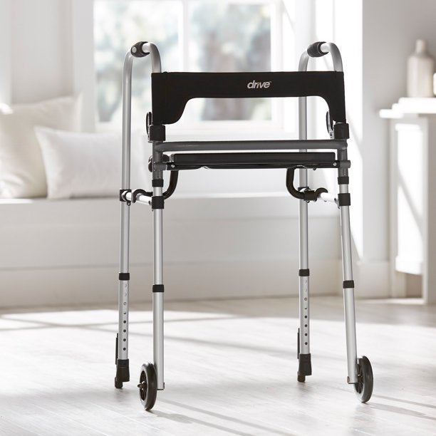 Deive Clever-Lite LS Aluminum Silver Folding Walker