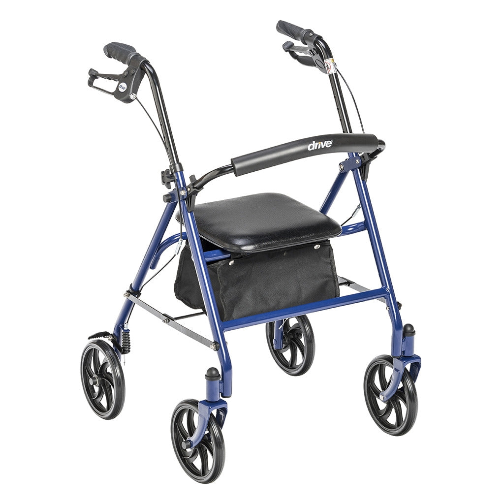 Steel Rollator w/ Padded Seat, 7.5" Wheels 10257 by Drive