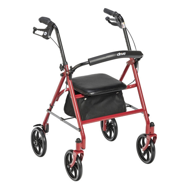 Steel Rollator w/ Padded Seat, 7.5" Wheels 10257 by Drive