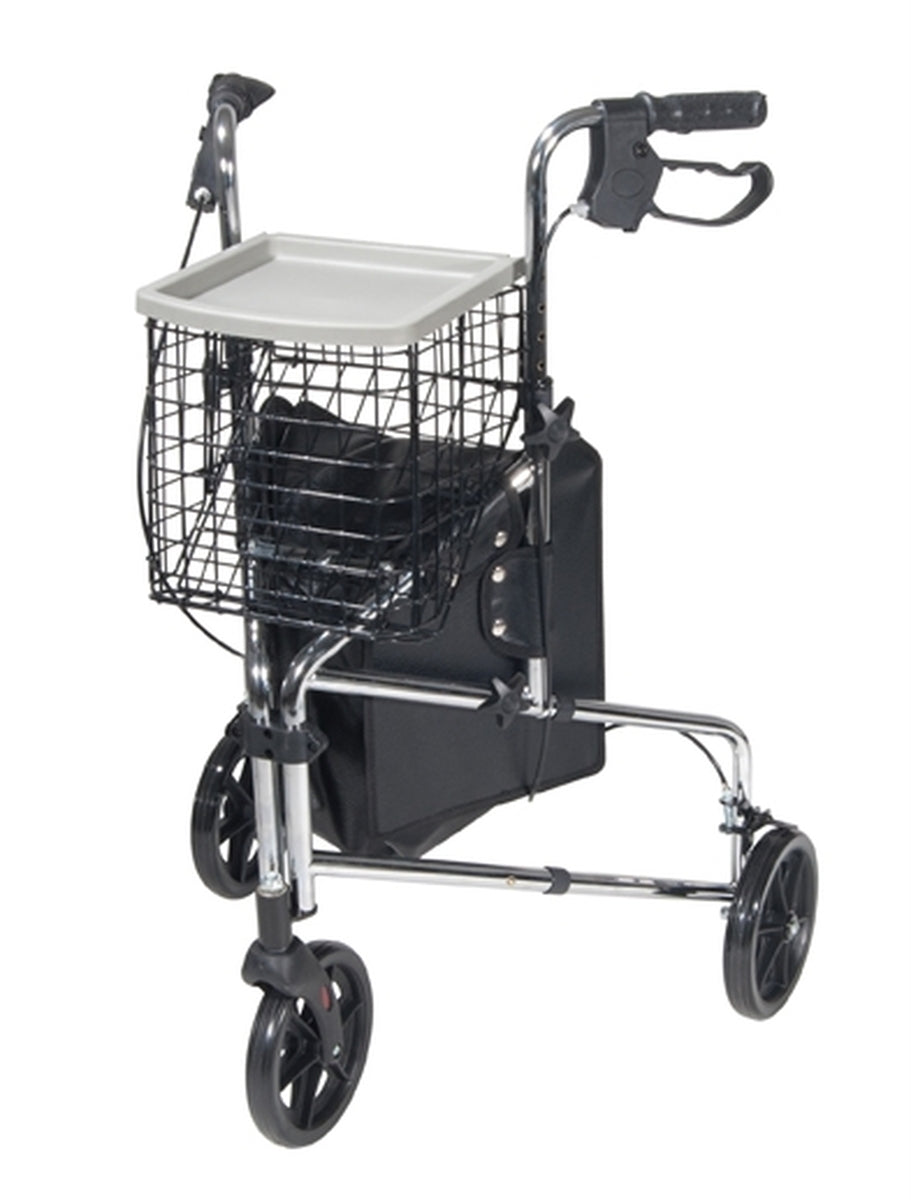 Drive Deluxe 3 Wheel Aluminum Rollator
