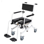 ActiveAid 1100 Height-Adjustable Shower Commode Chair with Optional Self Propel