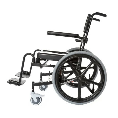 ActiveAid 1100 Height-Adjustable Shower Commode Chair with Optional Self Propel