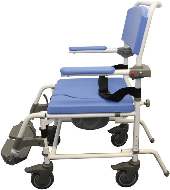EZee Life Tilt Rehab Shower Commode Chair 155 190 195 by Healthline