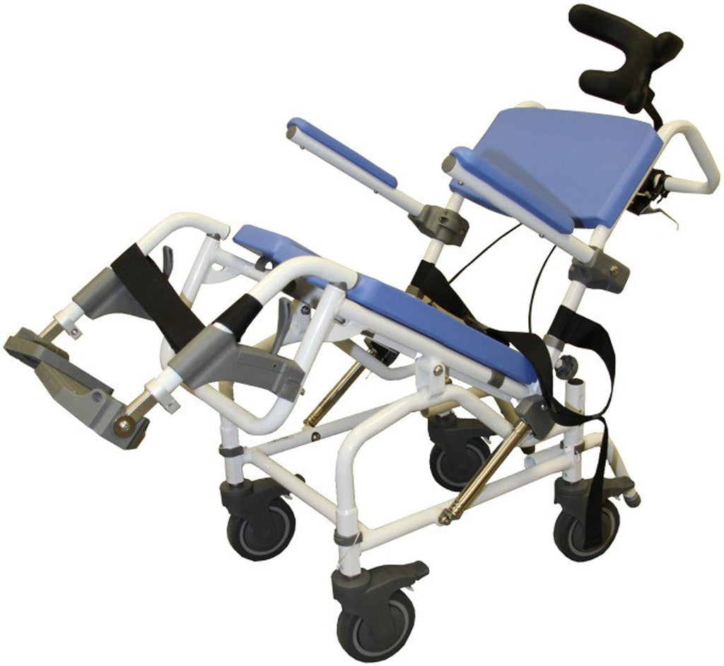 EZee Life Tilt Rehab Shower Commode Chair 155 190 195 by Healthline