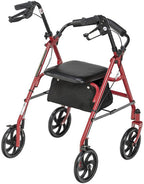 Steel Rollator w/ Padded Seat, 7.5" Wheels 10257 by Drive