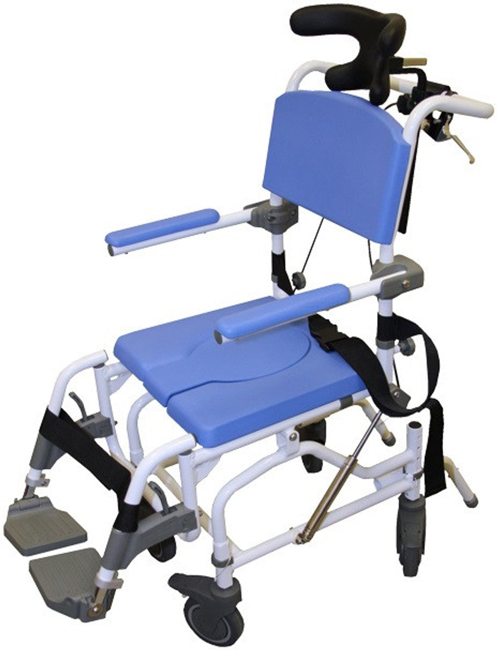 EZee Life Tilt Rehab Shower Commode Chair 155 190 195 by Healthline