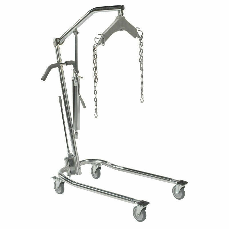 Drive Medical Hydraulic Patient Lift with Six Point Cradle 5" Casters 13023