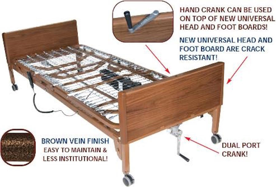 Drive Delta 1000 Ultra-Light Full-Electric LOW Hospital Bed