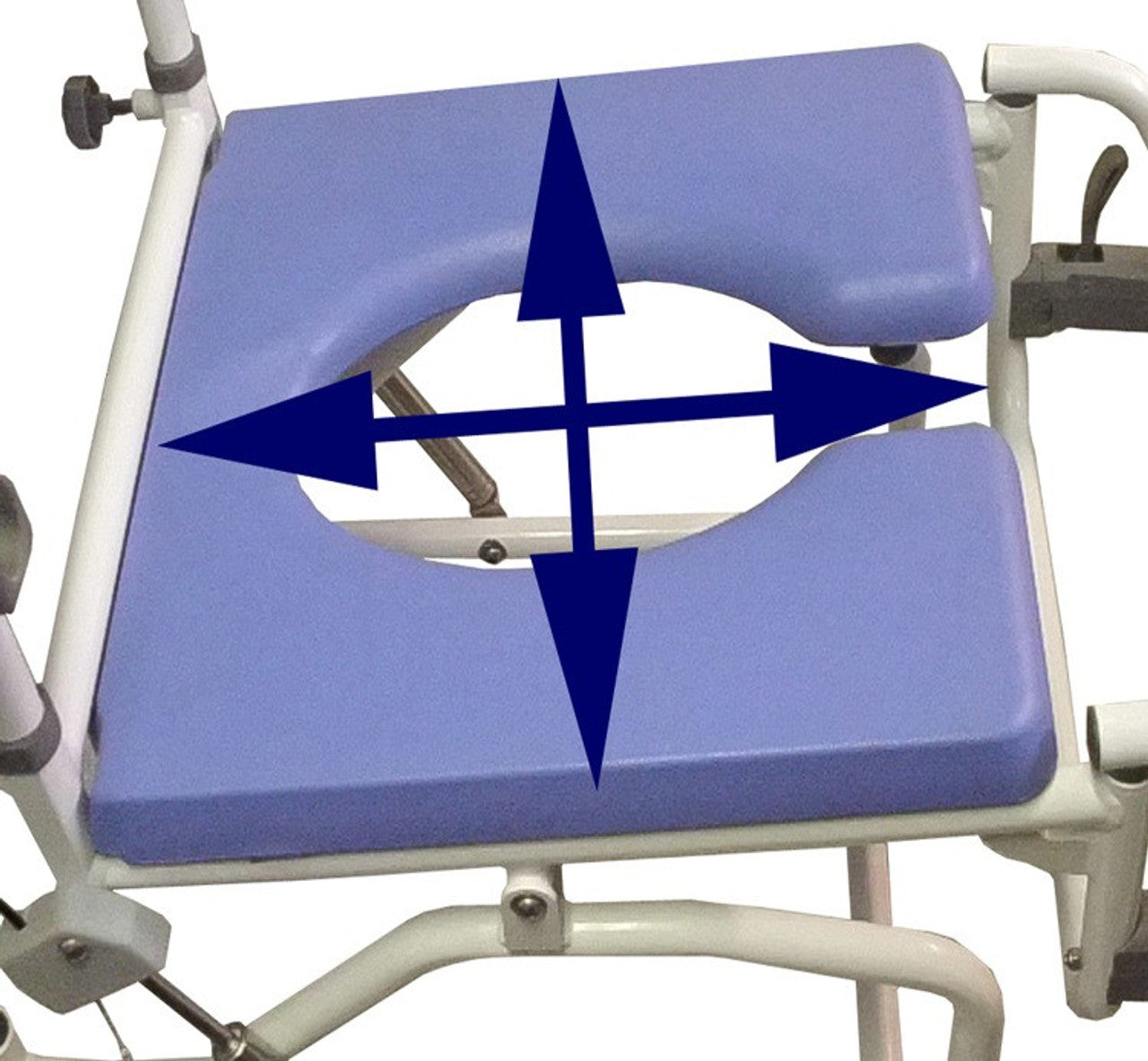 EZee Life Tilt & Recline Rehab Shower Commode 170