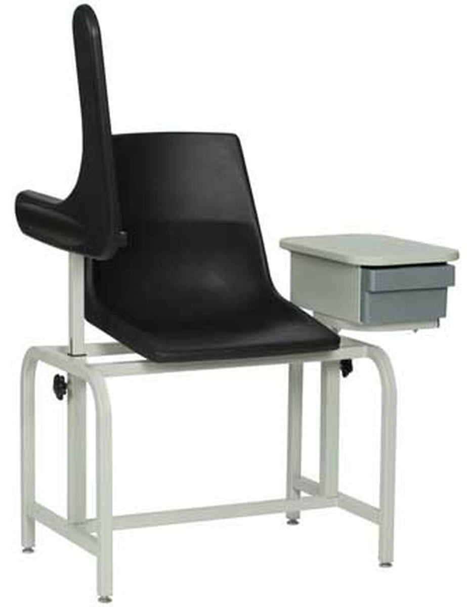 Winco Spirit Blood Drawing Chair, Phlebotomy Chair - Plastic Seat