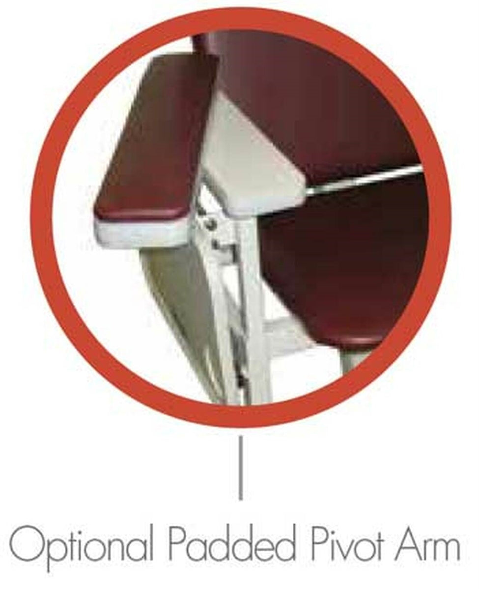 Winco Solace Blood Drawing Chair, Phlebotomy Chair - Padded Vinyl