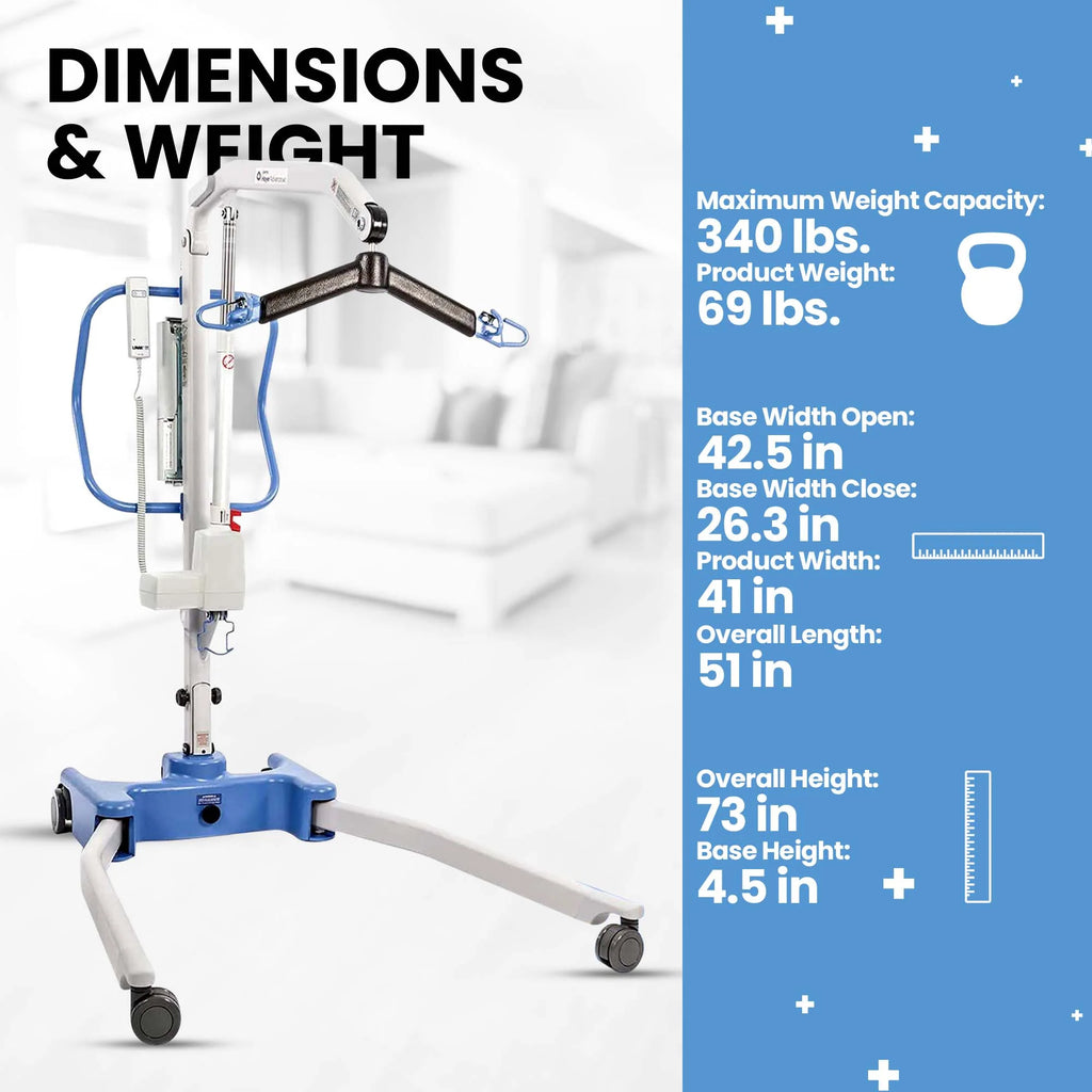 Hoyer Advance Electric Compact Folding Mobile Patient Lift