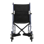 Nova 19 Inch Steel Transport Chair w/ Aluminum Footrests