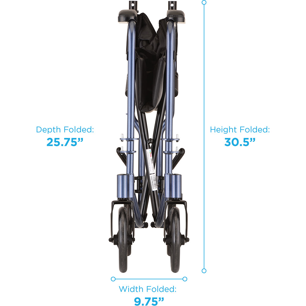 Nova 17" Lightweight Transport Chair with Fixed Arms