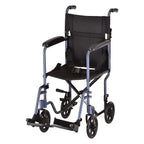 Nova 17" Lightweight Transport Chair with Fixed Arms