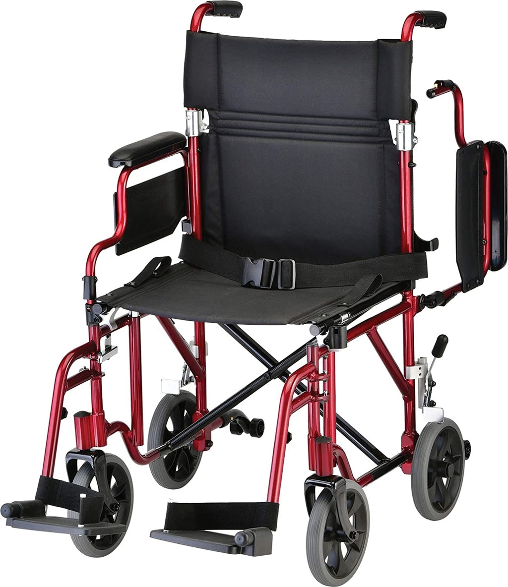 NOVA Lightweight Transport Chair w/ Removable & Flip Up Arms