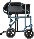 NOVA Lightweight Transport Chair w/ Removable & Flip Up Arms