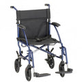 Nova Ultra Lightweight Transport Chair - 19" with Swing Away Footrest