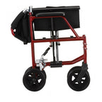 Nova Ultra Lightweight Transport Chair - 19" with Swing Away Footrest