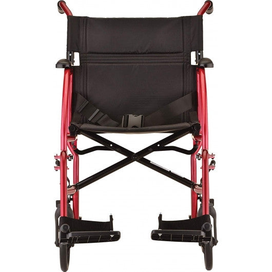 Nova Ultra Lightweight Transport Chair - 19" with Swing Away Footrest