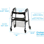 Nova Medical Cruiser De-Light Hybrid Walker Rollators