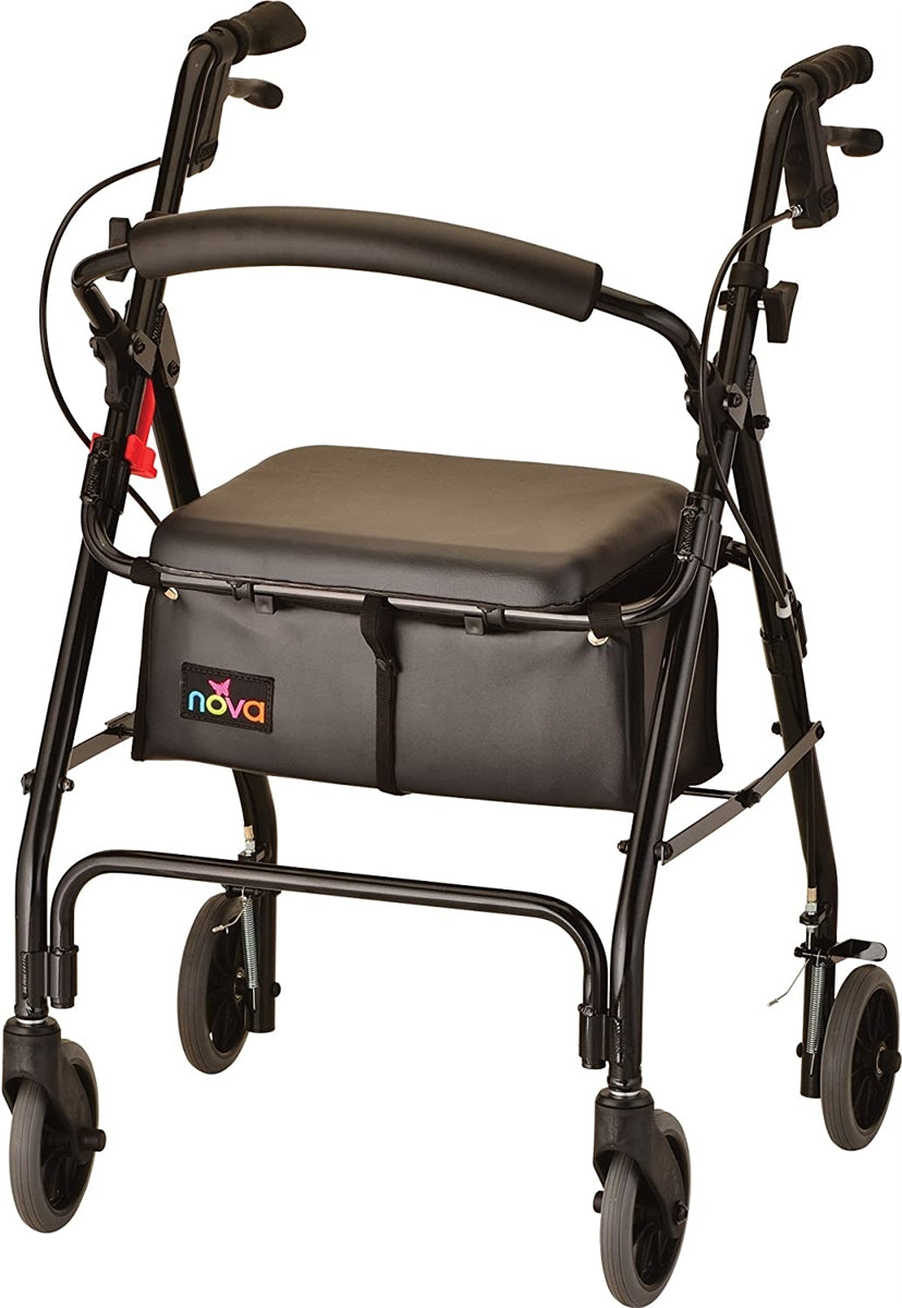 Nova Medical GetGo Classic Folding Lightweight Rollators with 6" Wheels