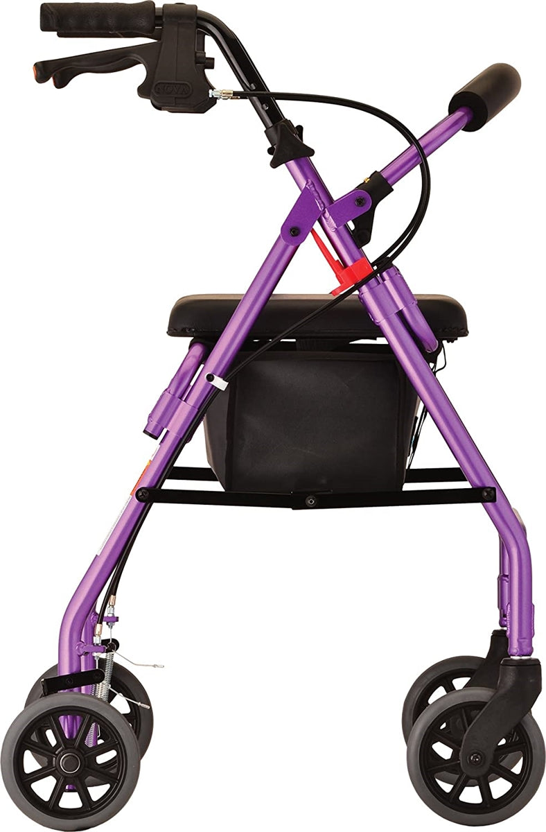 Nova Medical GetGo Classic Folding Lightweight Rollators with 6" Wheels