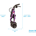 Nova Zoom 18 Junior Short Walker Rollator 4218