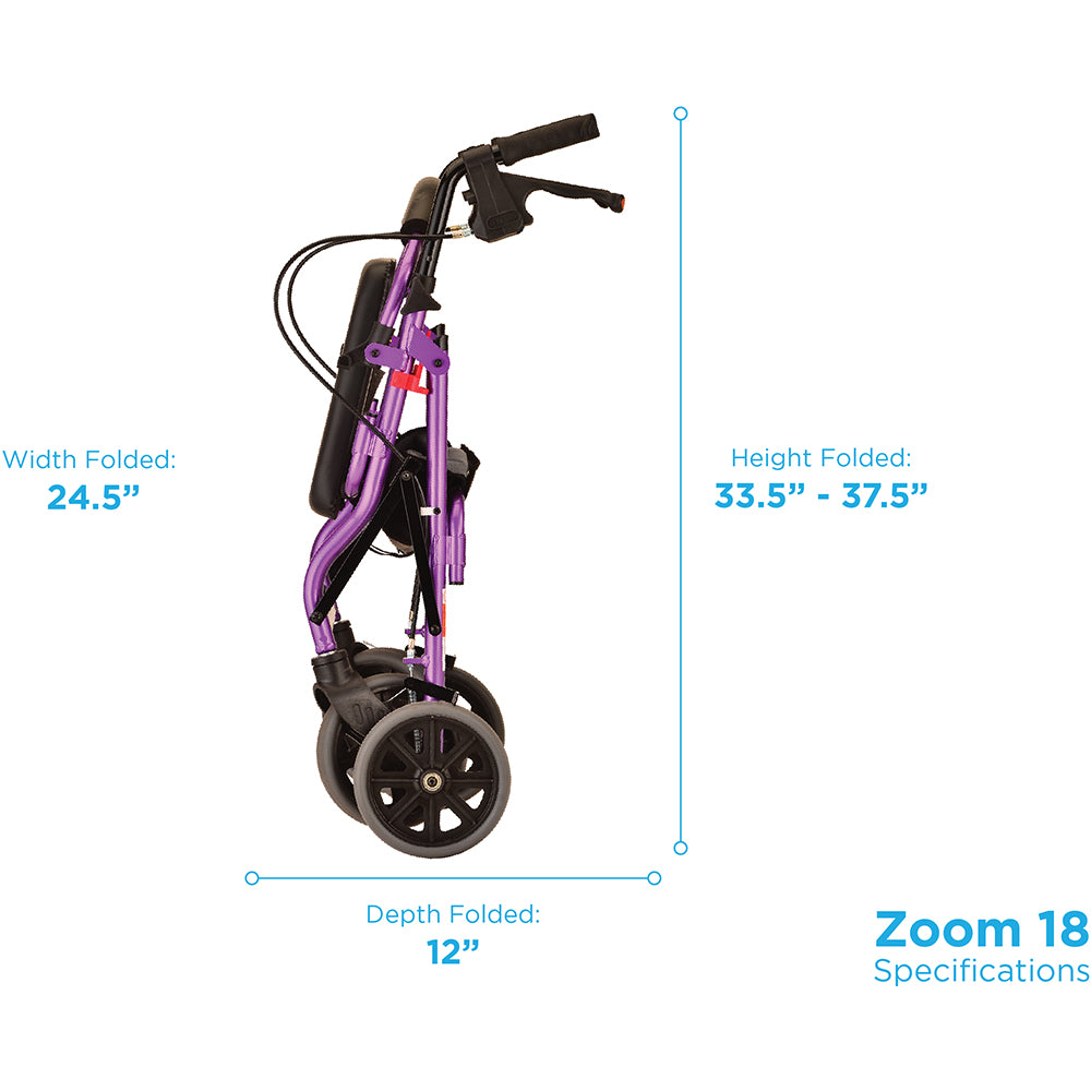Nova Zoom 18 Junior Short Walker Rollator 4218