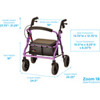Nova Zoom 18 Junior Short Walker Rollator 4218