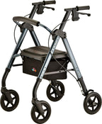 Nova Medical Star DX Rollator Walker with Wide Padded Seat & 8” Wheels
