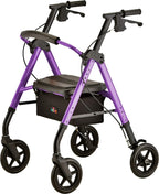 Nova Medical Star DX Rollator Walker with Wide Padded Seat & 8” Wheels