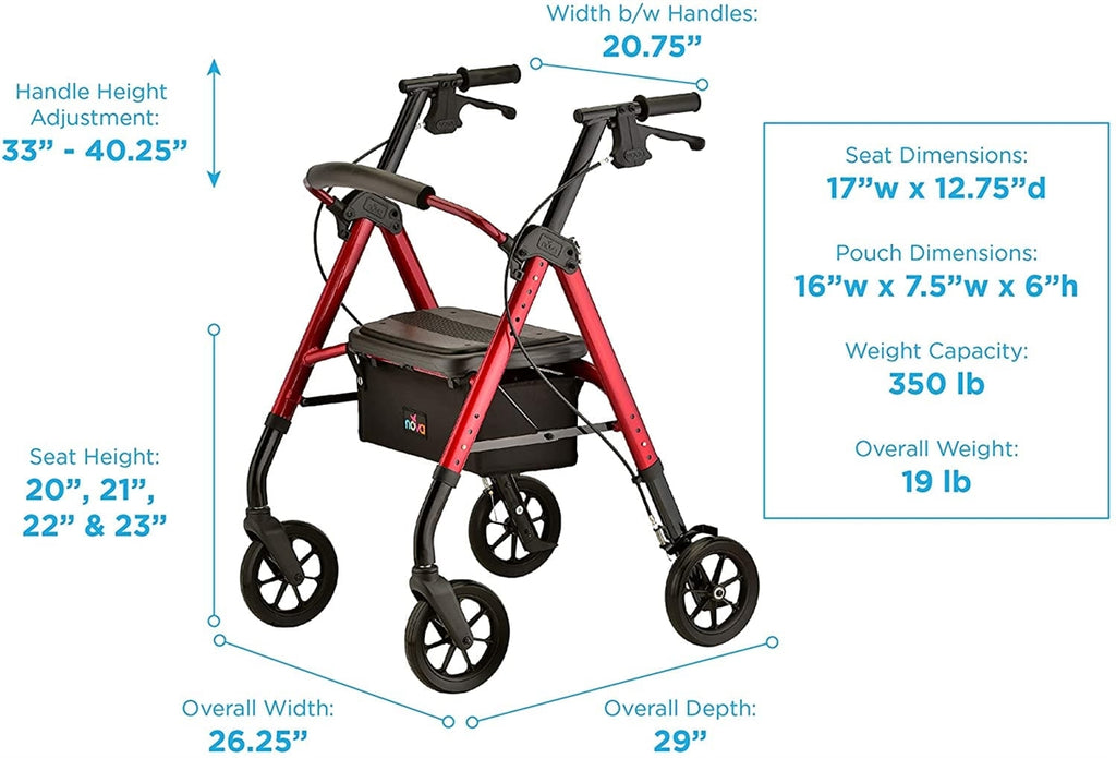 Nova Medical DX Star Heavy Duty Bariatric Rollator