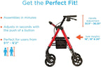 NOVA Star Heavy Duty Bariatric Rollator Walker
