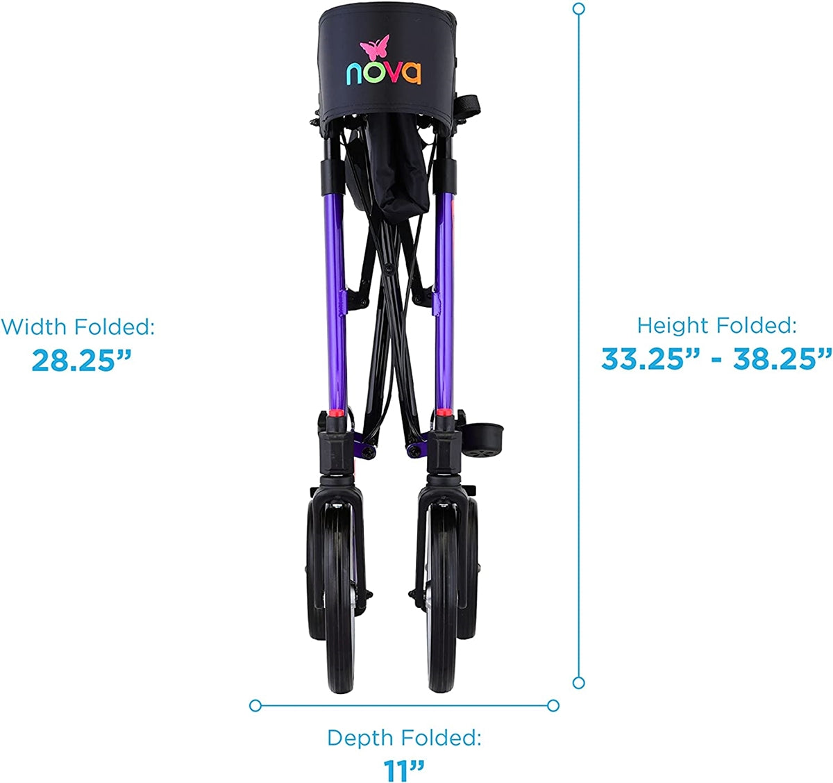 Nova Express Rolling Mobility Walker Rollator