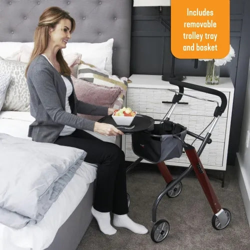 Stander Lets Go Indoor Lightweight Rollator by Trust Care