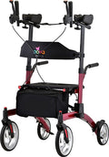 Nova Dragon Fold n’ Go Rise UP Rollator, Upright Standing Walker