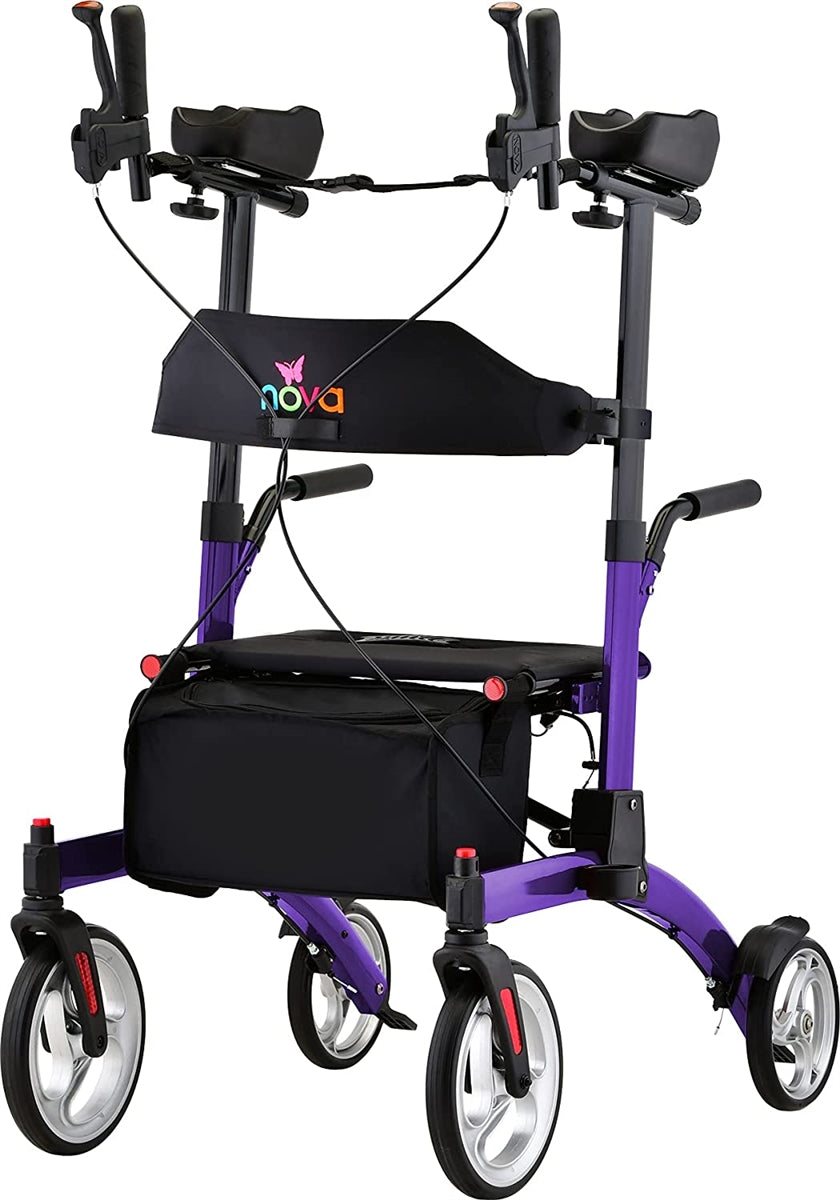 Nova Dragon Fold n’ Go Rise UP Rollator, Upright Standing Walker