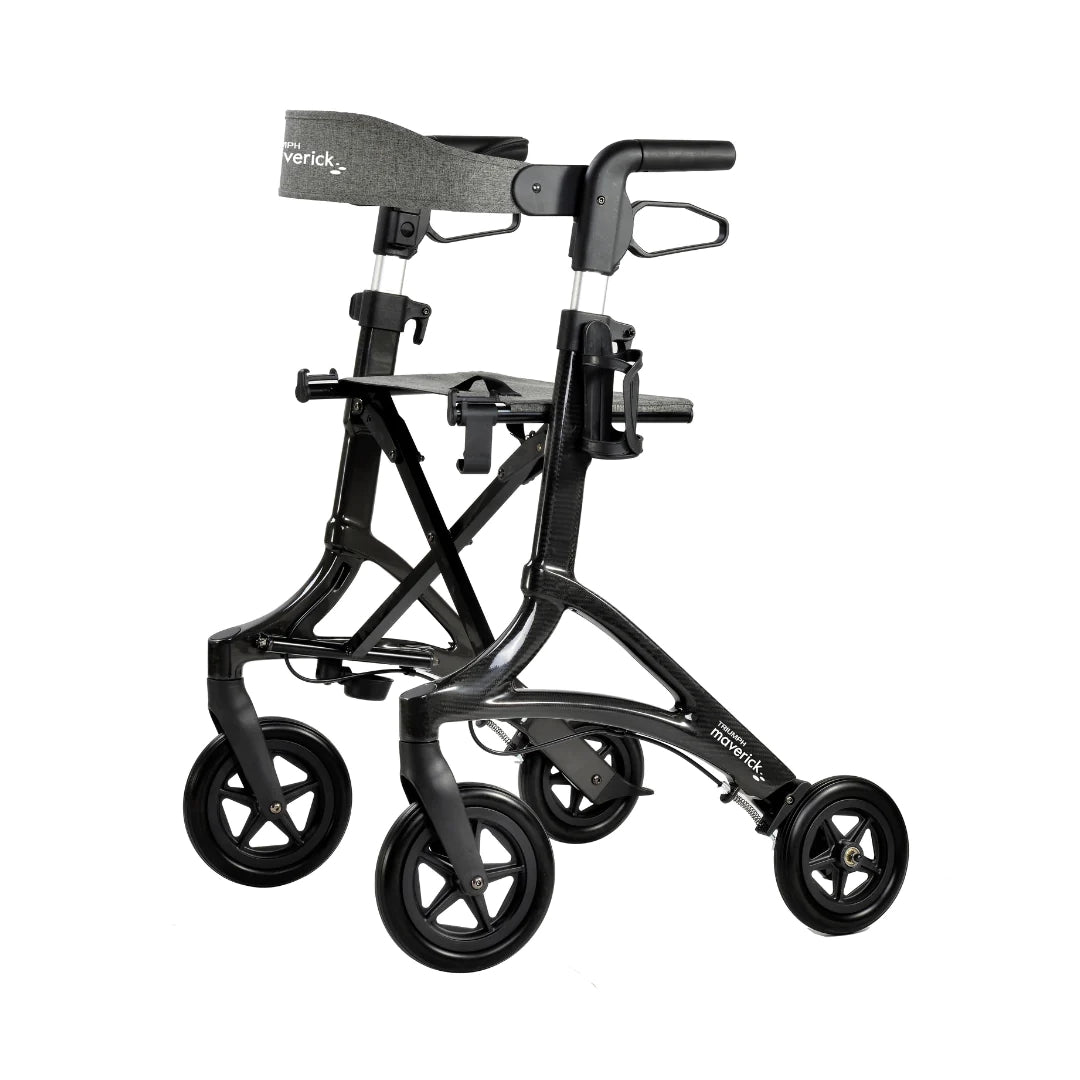 Triumph Mobility Maverick Carbon Fiber Rollator - Only 13.8 lbs