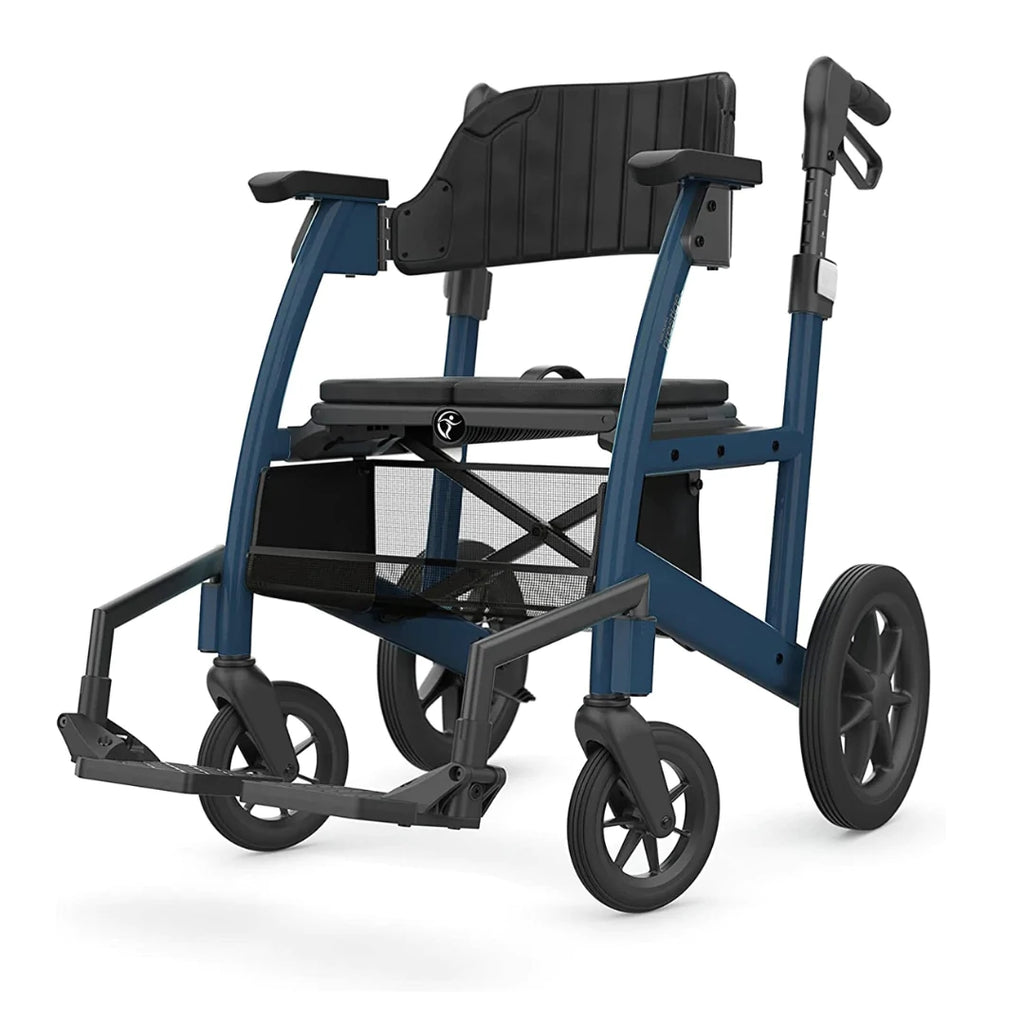 Triumph Prestige All-In-One Rollator - Hybrid Transport Chair Walker