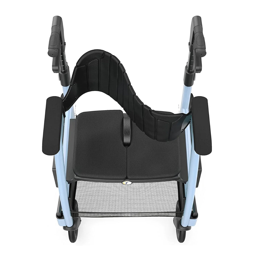 Triumph Prestige All-In-One Rollator - Hybrid Transport Chair Walker