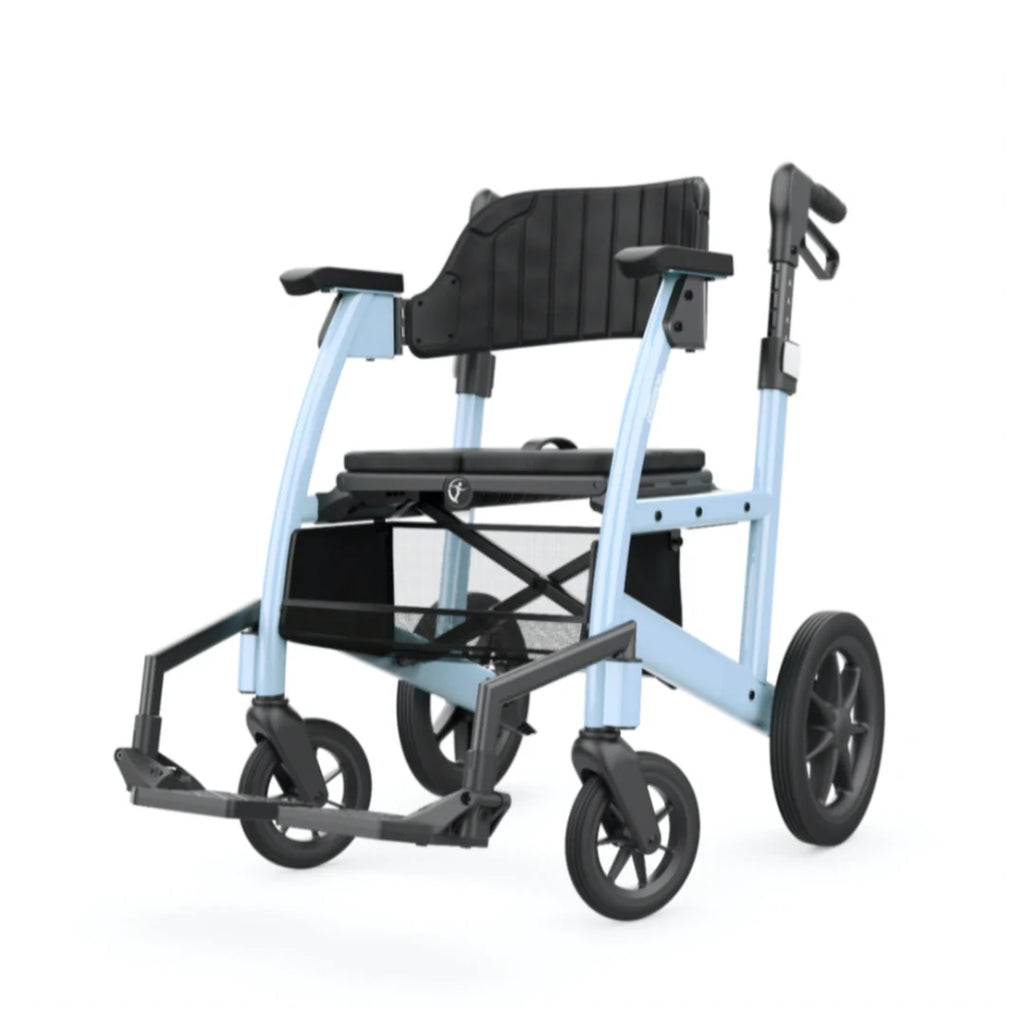 Triumph Prestige All-In-One Rollator - Hybrid Transport Chair Walker