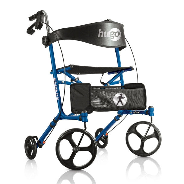 Hugo Sidekick Lightweight Side-Folding Rolling Walker with Seat