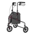 Rally Lite - Aluminum 3 Wheel Folding Walker with Tote