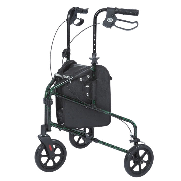 Rally Lite - Aluminum 3 Wheel Folding Walker with Tote