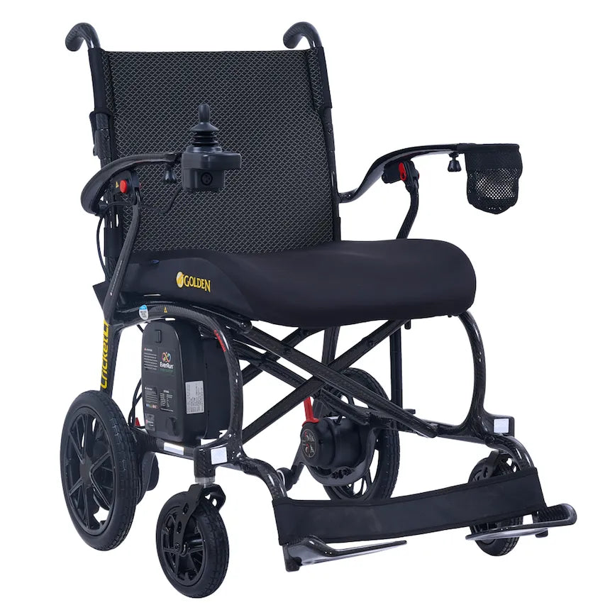 Golden Cricket LT Carbon Powerchair — Only 25.8 lbs