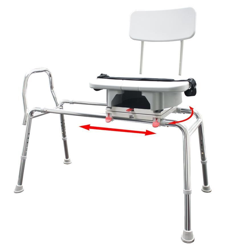 Eagle Health 77663 - Swivel Sliding Transfer Bench w/Cut-Out (Regular)