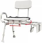 Eagle Health 77762 - Tub-Mount Swivel Sliding Transfer Bench