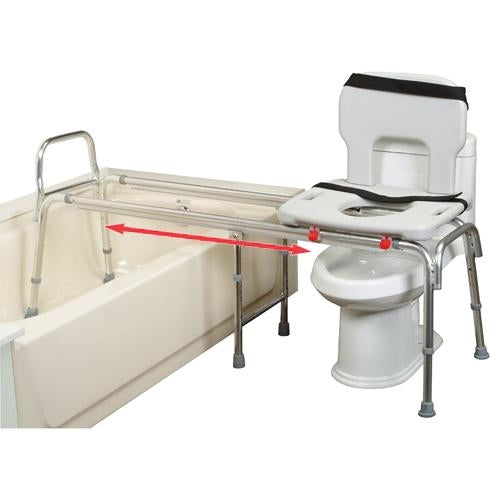 Eagle Health 77963 - Toilet-to-Tub Sliding Transfer Bench (Long)